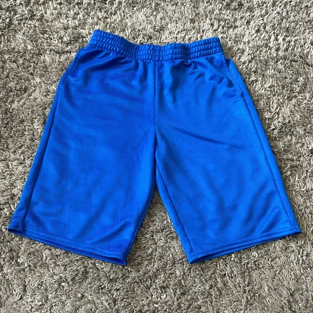 Athletic works boys blue athletic‎ shorts size 14/16